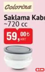 COLORİNA SAKLAMA KABI 720 CC